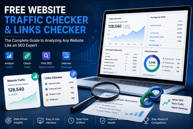 Free Website Traffic Checker & Website Links Checker - Like an SEO Expert!